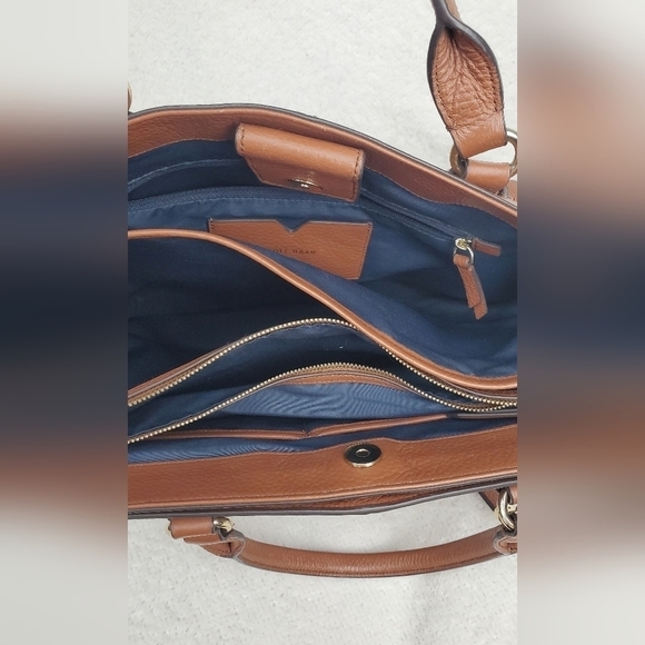 Cole Haan ILIANNA Leather Large Tote Handbag Satchel Bag - Picture 6 of 15